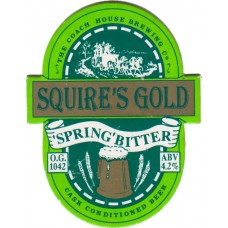 Coach House Brewery Squires Gold Pump Clip